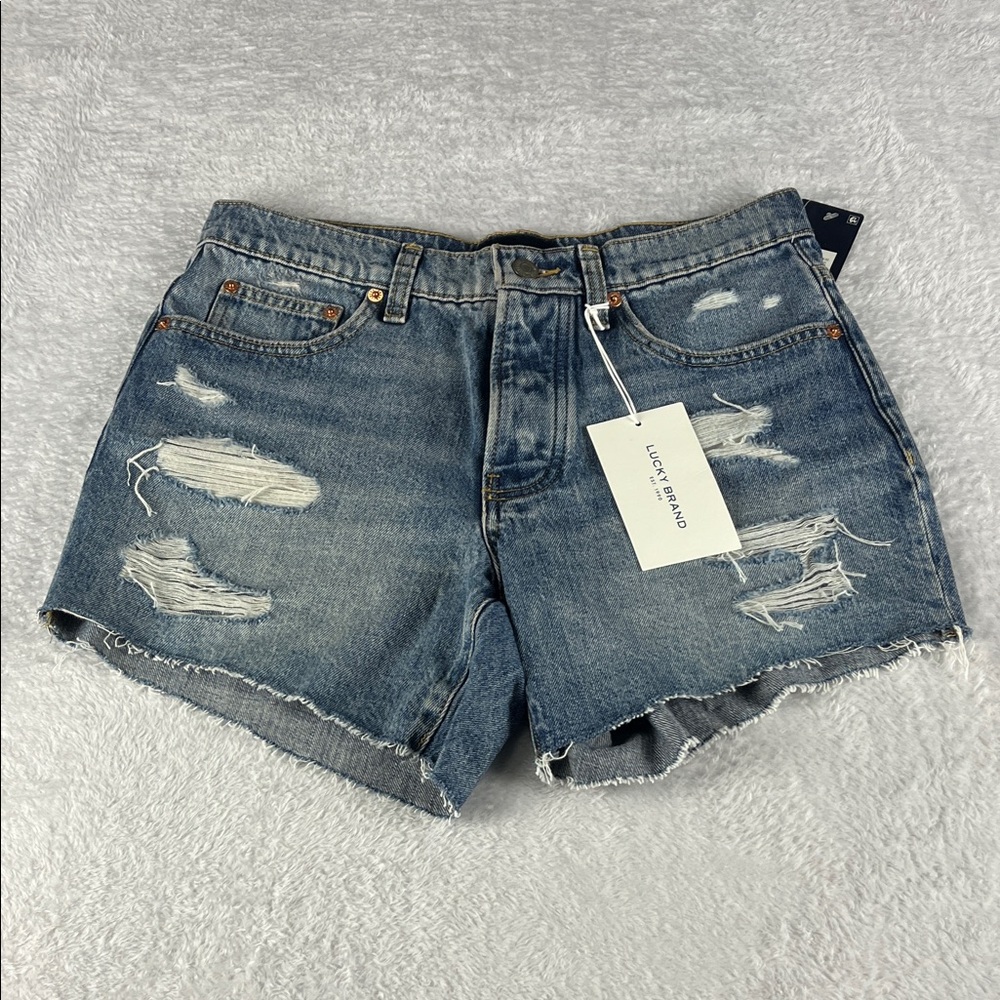 Lucky Brand Women’s Size 4/27 Distressed Denim Shorts NWT